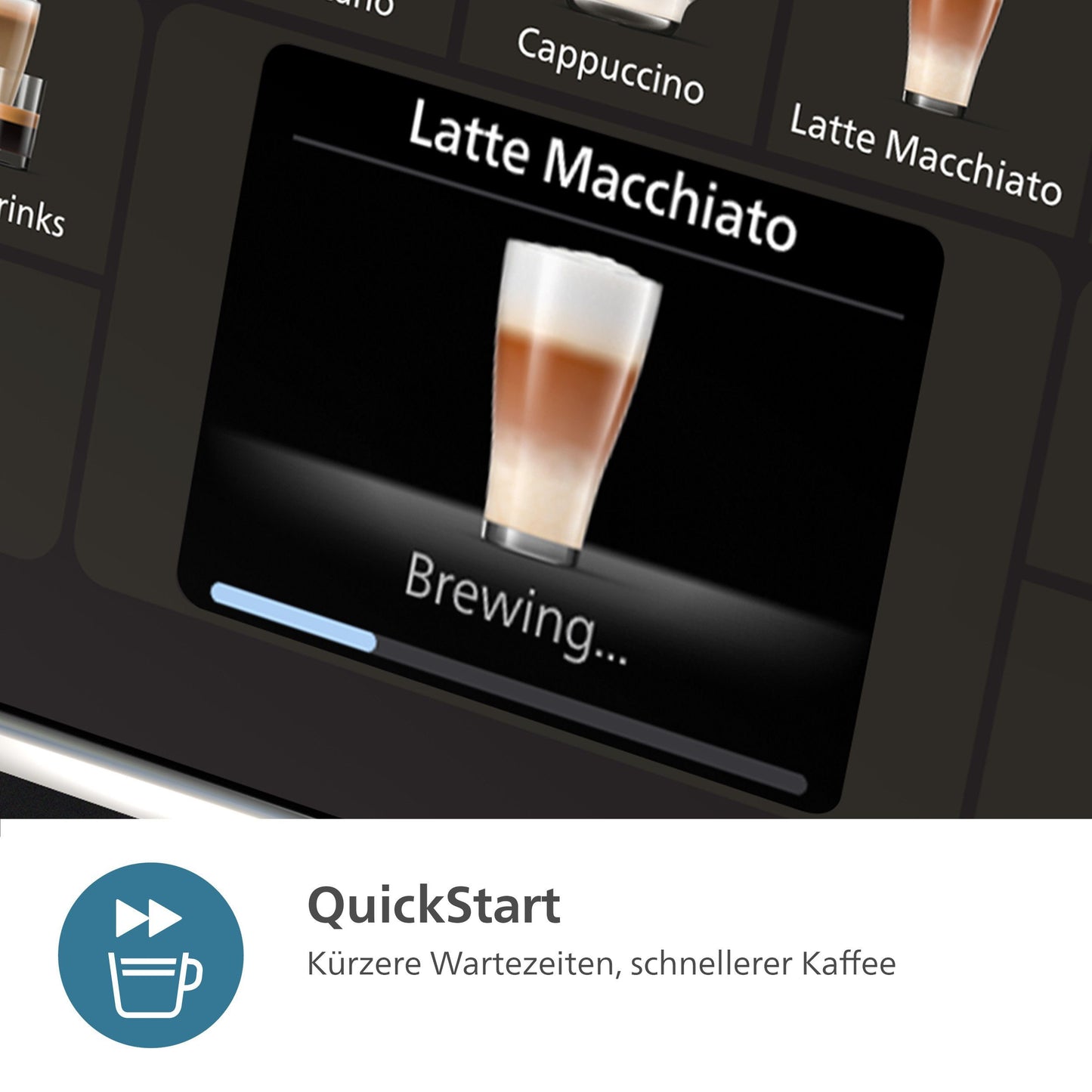 Kaffeevollautomat 5500 Series EP5547/90, Chrom-Schwarz LatteGo-Milchsystem, SilentBrew Technologie, Schwarz verchromt,20 Kaffeespezialitäten (heiß oder eisgekühlt)