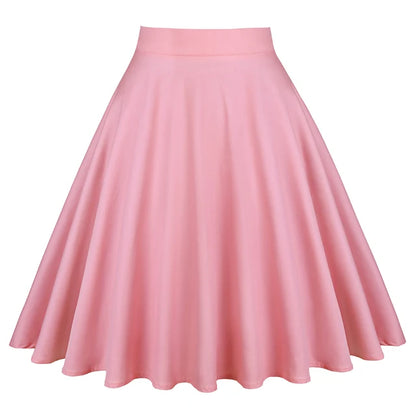 When We Retro Daisy Floral Printed Women Yellow Skirt VD0020 Vintage Casual High Waist A Line jupe femme Flare Summer Skirts