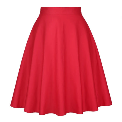 When We Retro Daisy Floral Printed Women Yellow Skirt VD0020 Vintage Casual High Waist A Line jupe femme Flare Summer Skirts